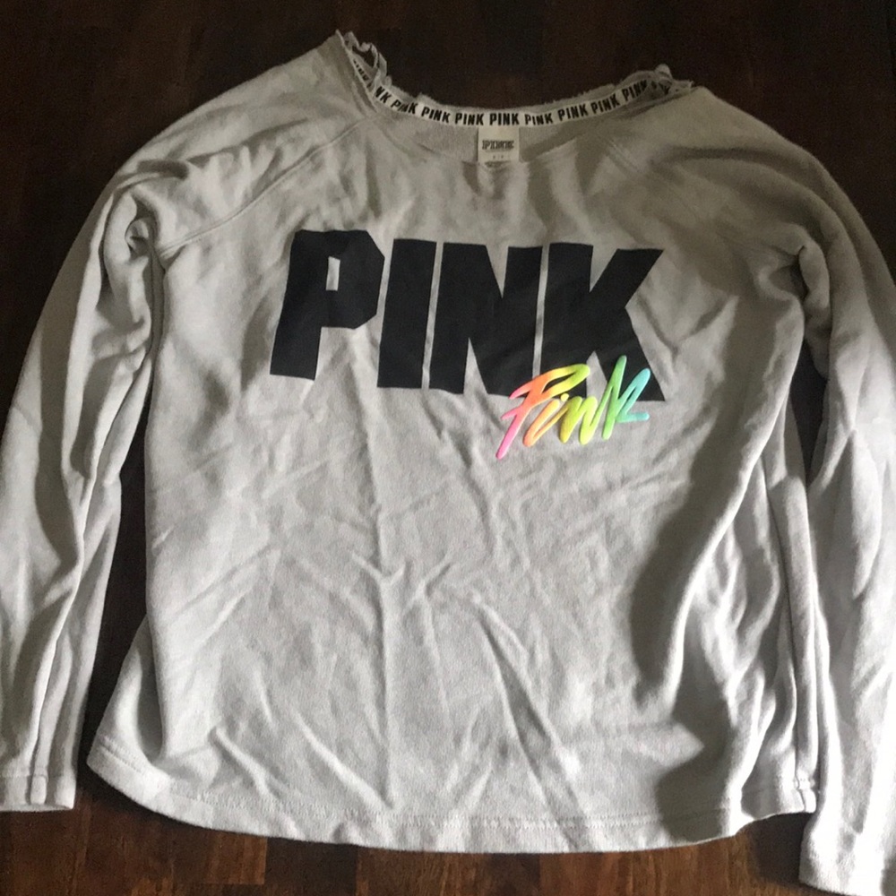 Pink long sleeved shirt, size small